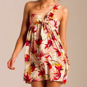 NWOT Billabong One Shoulder Mini Dress Tied Right